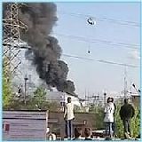 Пожар на электроподстанции "Чагино"
