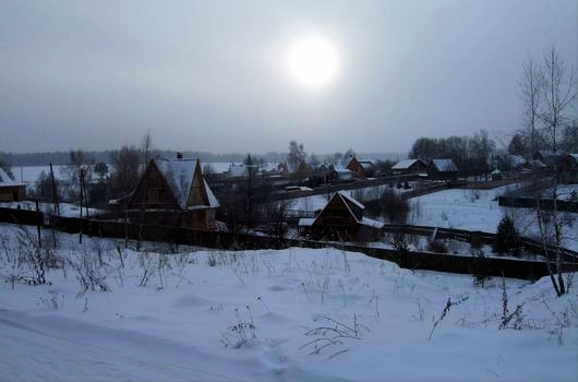 Зимнее утро в селе Троицкое