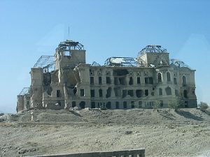 Памятник советскому вторжению в Афганистан - дворец Амина