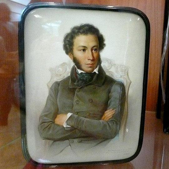 А.С. ПУШКИН, федоскинская шкатулка