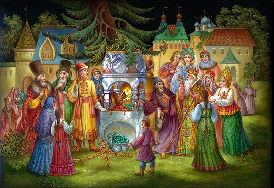 Сказка о царе Салтане, федоскинская шкатулка