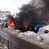 В Одинцово сгорели две машины (фото + видео)