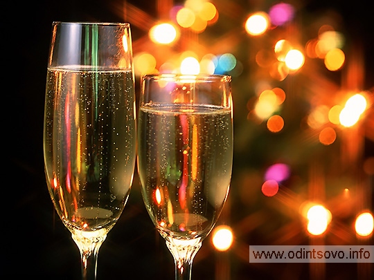 Шампанское, Новый Год, бокалы, праздник