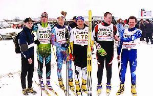 · Команда лыжников из пос. Назарьево- постоянный участник соревнований "Лыжня России"
