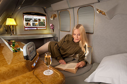 First Class Suite A380, Airbus, авикомпания Emirates Airlines 