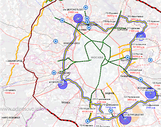 «Легкое» метро свяжет Одинцово с аэропортами