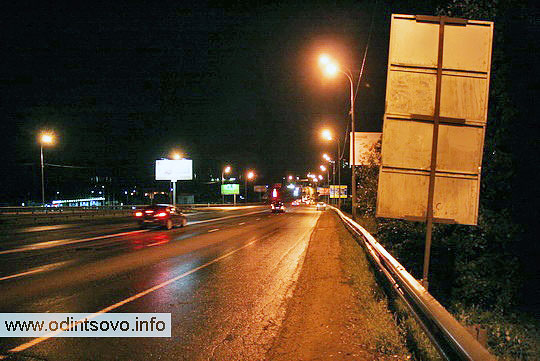 Минское шоссе ночью