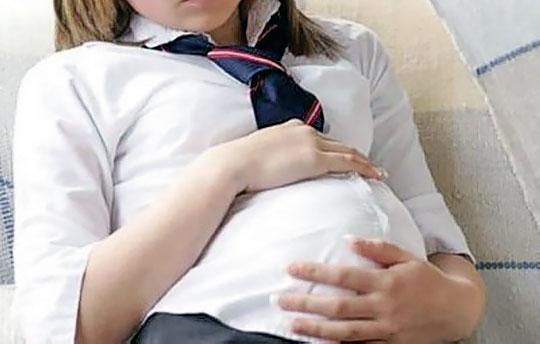 беременная школьница