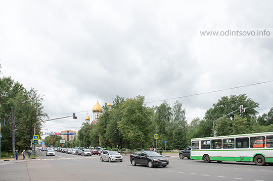 Перекресток Можайского и Красногорского шоссе в Одинцово
