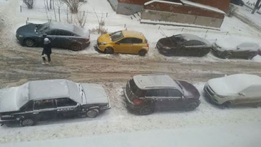 Дороги Одинцово не убирают от снега