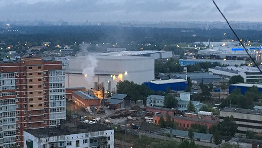Полиция приостановила работу асфальтобетонного завода в Одинцово
