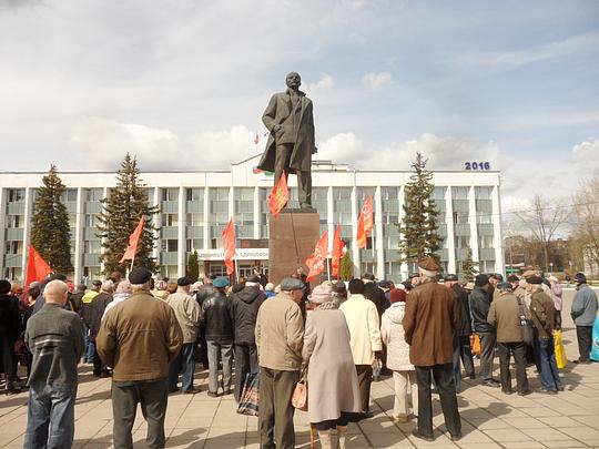 В день рождения В. И. ЛЕНИНА, Ленин и Сталин - наше знамя!, nkolbasov, Одинцово, Ново-Спортивная д.6