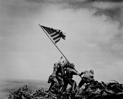 WW2 Iwo Jima flag raising, общий 2, maslov