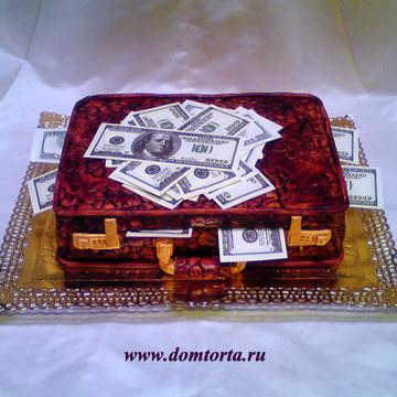 Чемодан. Деньги несъедобные., Фото моих тортов, domtorta, Одинцово