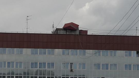 фото сделано 17 апреля, на крыше дома, zubra, Одинцово