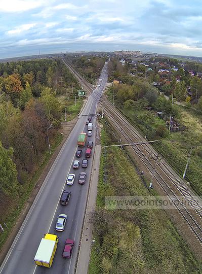 Строительство путепровода через ж/д в Перхушково, Переезд до строительства