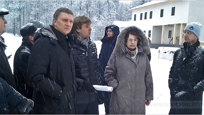 Лыжная трасса, Андрей ИВАНОВ, Алексей ВОРОПАЕВ и Елизавета ЖМЫЛЕВА, представитель проектной организации
