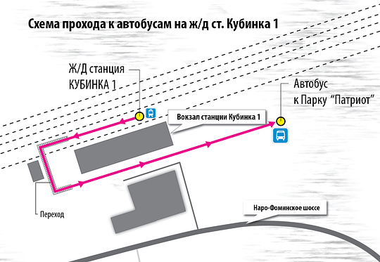 парк патриот кубинка схема проезда