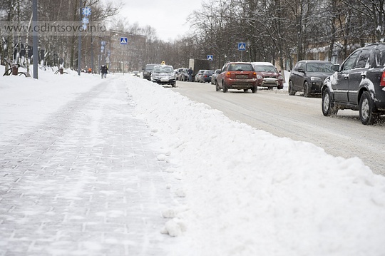 Снегопад накрыл Одинцово