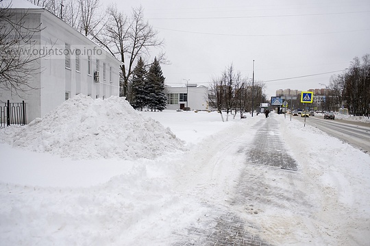 Снегопад накрыл Одинцово