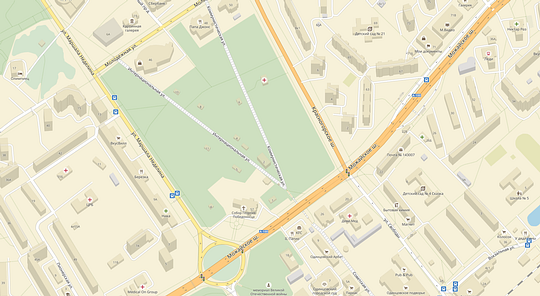 Карта, Интернациональная улица, Торгово-офисный центр построят на Интернациональной улице
