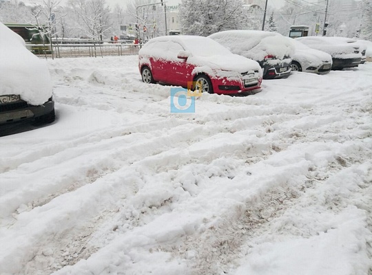 Красногорское шоссе, дом 8, Дворы Одинцово утопают в снегу