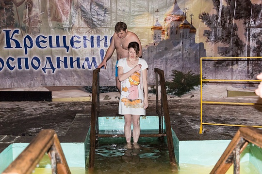Крещение в Лесном городке, В купель Храма Иоанна Предтечи окунулись сотни верующих, Irina.Grinchenko