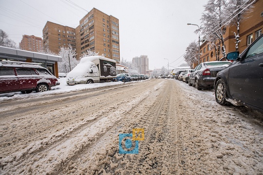 Союзная ул., Дворы Одинцово утопают в снегу