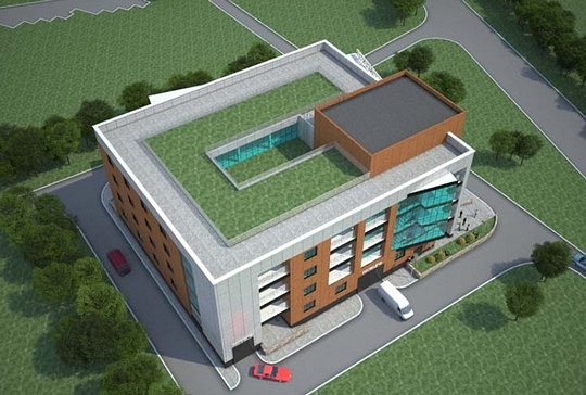 Первоначальный проект торгово-офисного центра на Интернациональной, Здание-близнец торгово-делового центра WestEast
