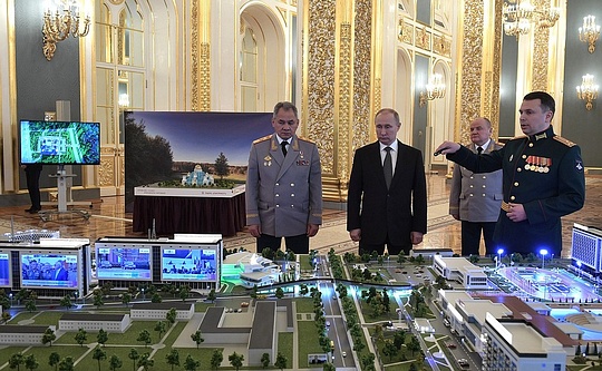Путину презентовали будущий инновационный технополис в Анапе, Путин одобрил строительство высокотехнологичного храма в Кубинке в парке «Патриот»
