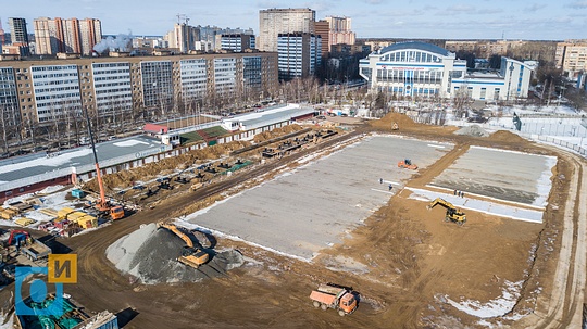 Реконструкция центрального стадиона в Одинцово, Март 2019, Начало реконструкции центрального стадиона