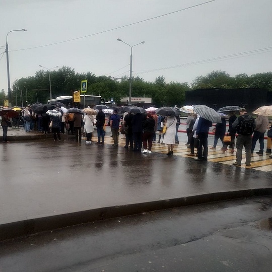 Краснознаменцам дождь не страшен, Транспортный коллапс в Краснознаменске
