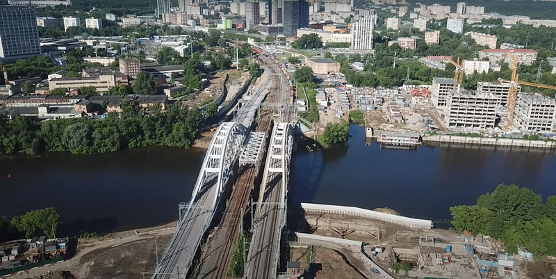 На МЦД-1 «Одинцово-Лобня» достроили новый мост через Москву-реку, Июнь