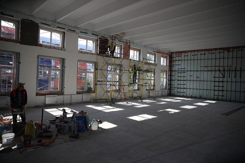 Работы в помещениях школы, Школа в Новом Городке: будет ли завершён ремонт к 1 сентября