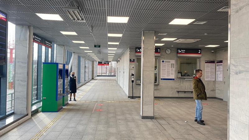 Кассы в терминале, Железнодорожную станцию «Внуково» открыли после реконструкции