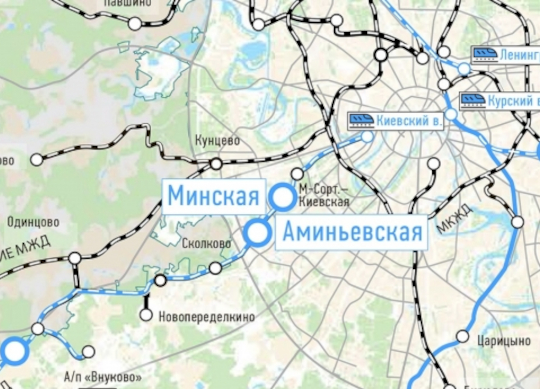 Станции «Аминьевская» и «Минская» на Киевском направлении, Июнь