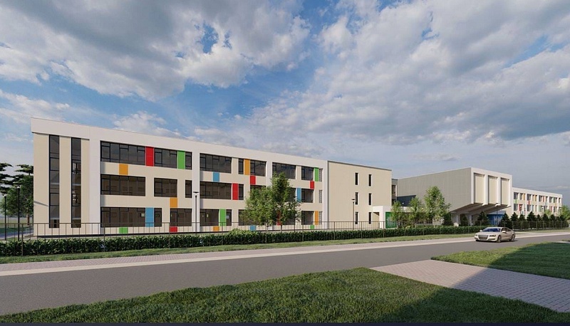 Проект здания школы в посёлке Горки-2, Школу на 550 мест построят в посёлке Горки-2 в 2024 году