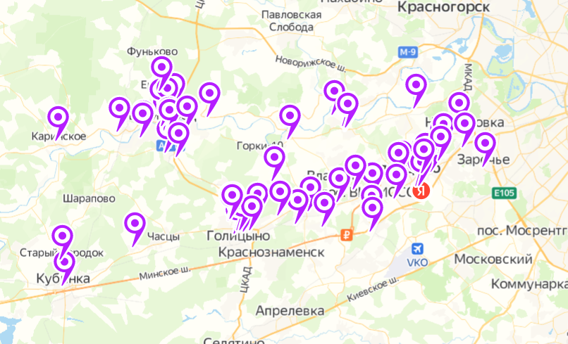 Места выдачи инвентаря отмечают на интерактивной карте, В Одинцовском округе субботники пройдут 8, 22 и 29 апреля