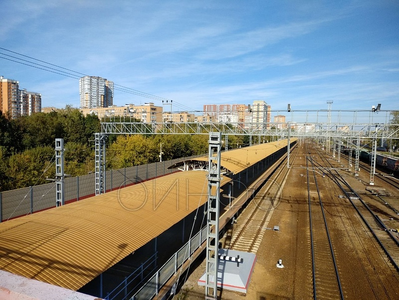Островная платформа на железнодорожной станции «Одинцово», Сентябрь