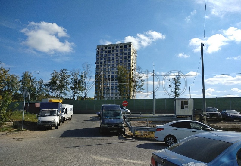 Строительство ЖК «Каштановая Роща» возле Минского шоссе в Одинцово, Октябрь