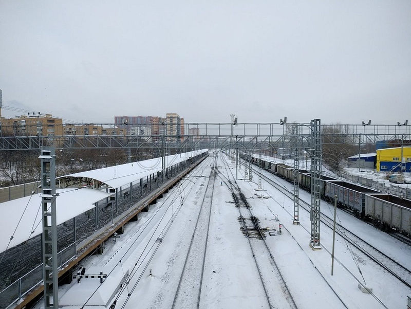 Железнодорожные пути на станции «Одинцово», Ноябрь