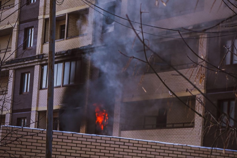 В долгострое ЖК «Центральный» в Одинцово произошёл пожар