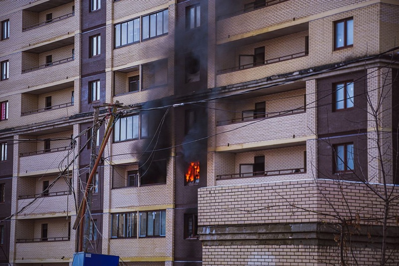В долгострое ЖК «Центральный» в Одинцово произошёл пожар