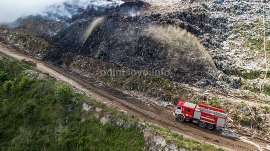 Пожар на мусорном полигоне в Часцах, Пожар на мусорном полигоне в Часцах