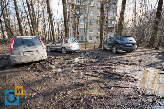 бульвар Любы Новосёловой, 1, Автомобилисты Одинцово уродуют газоны в городе