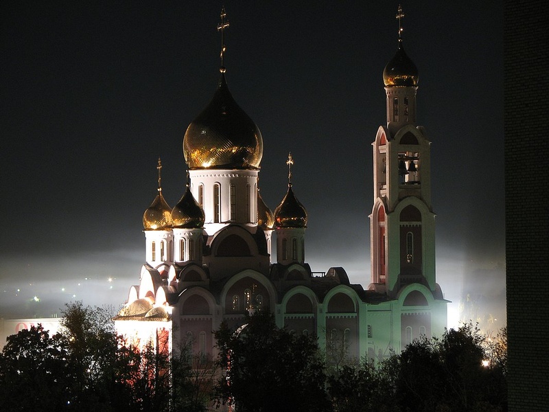 Собор Георгия Победоносца в Одинцово, fluorescent