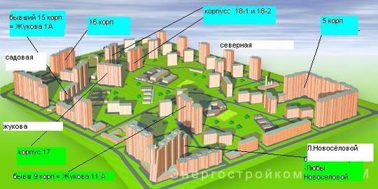 план реконструкции 2 мкрПостроены уже: Жукова 1а, Жукова 11 а, Садовая 22а, Садовая 28 и 28а, Любы Новоселовой 4а, 12аСтроится корпус 16Застройщик Рантект МФД, Новостройки, good_luck
